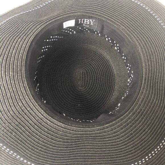 HBY Miami Blue Straw wide brim Hat - Picture 4 of 5